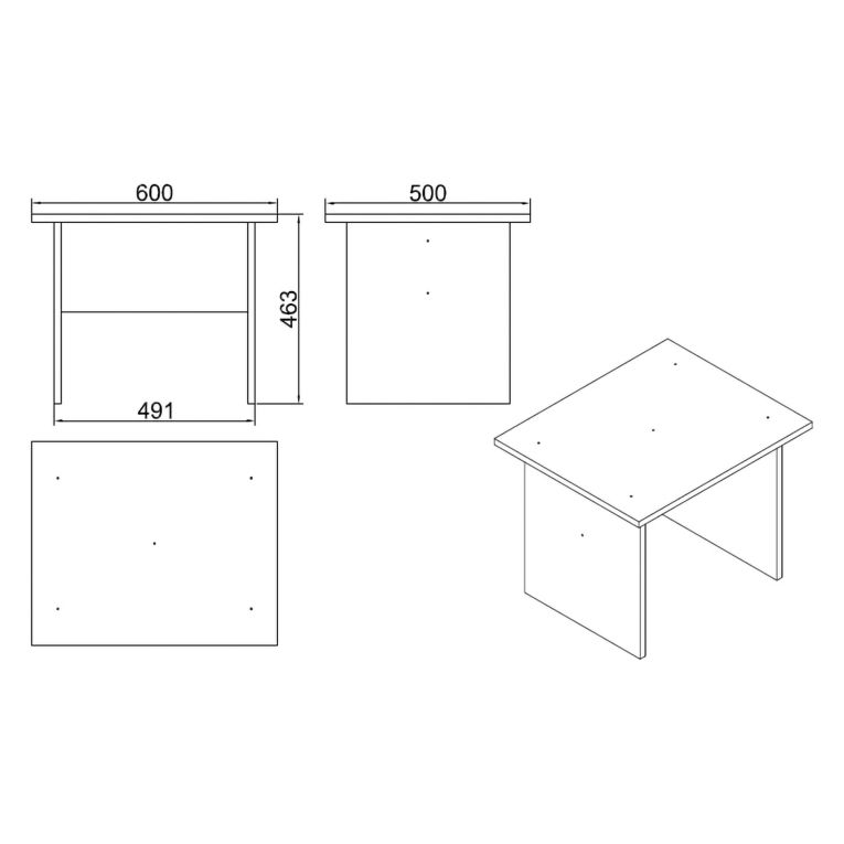 Set da Ufficio Marrone Noce Nero Antracite 18 Ripiani Modulabile, Angolare - Capralba