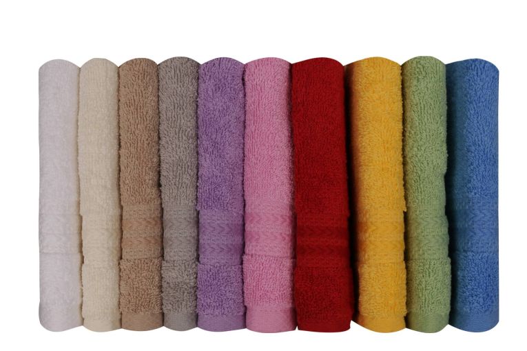 Set di 10 asciugamani Merrillville, 30x50 cm, Multicolore
