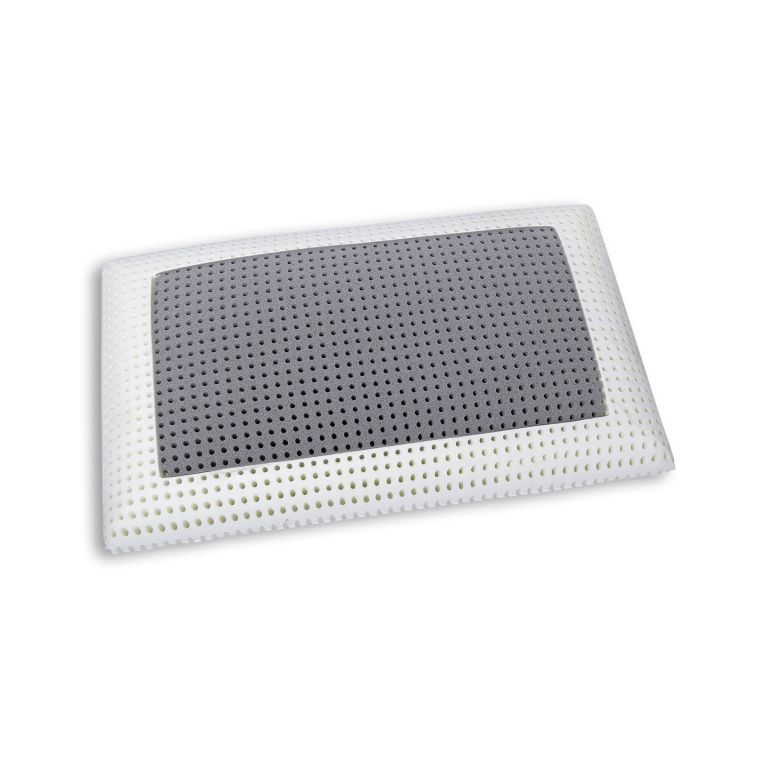 Set di 2 guanciali Bresso, Cuscino per letto, Poggiatesta imbottito, Cuscinetto per camera da letto, Made in Italy, 70x40 h14 cm, Bianco