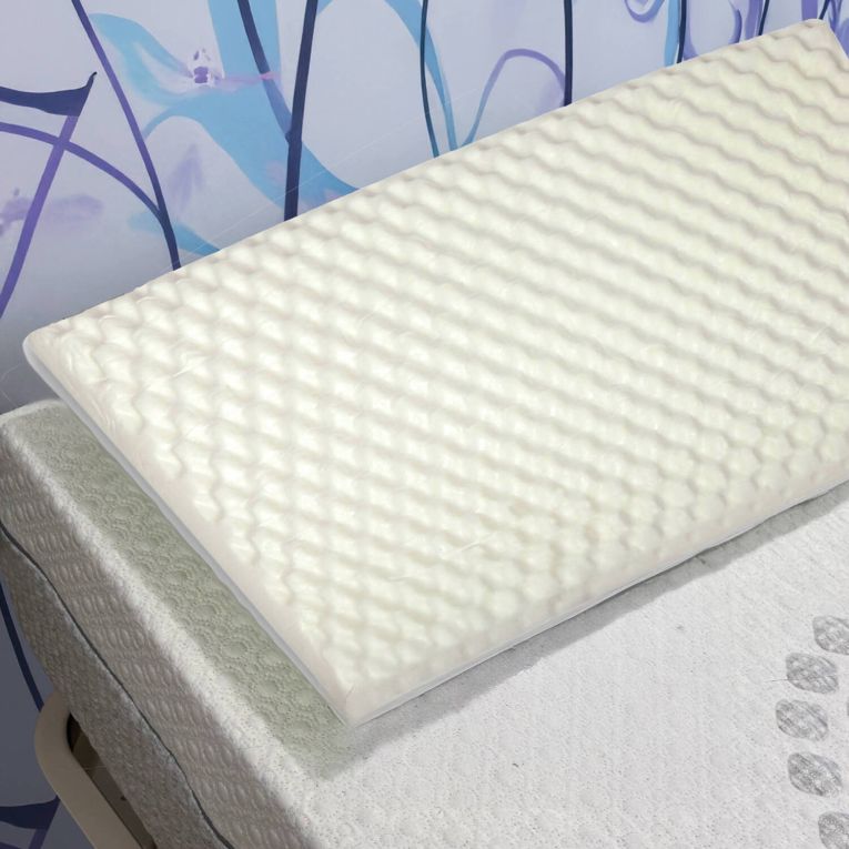 Set di 2 guanciali Ruta, Made in Italy, 73x43 h14 cm, Bianco