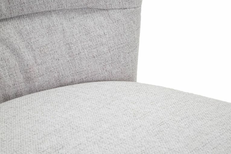 Set di 2 sedie Bitritto, Seduta indoor, Sedia imbottita, Poltrona multiuso, 58x61 h85 cm, Nero e Grigio