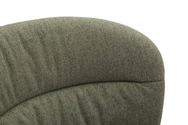 Set di 2 sedie Bitritto, Seduta indoor, Sedia imbottita, Poltrona multiuso, 58x61 h85 cm, Nero e Verde