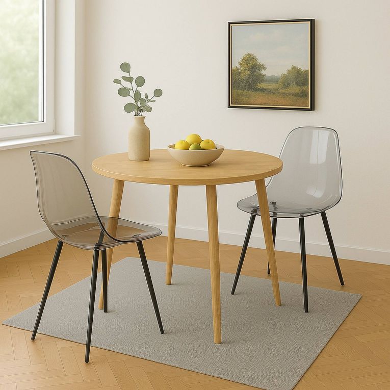Set di 2 sedie casual in plastica fume - Amstrong