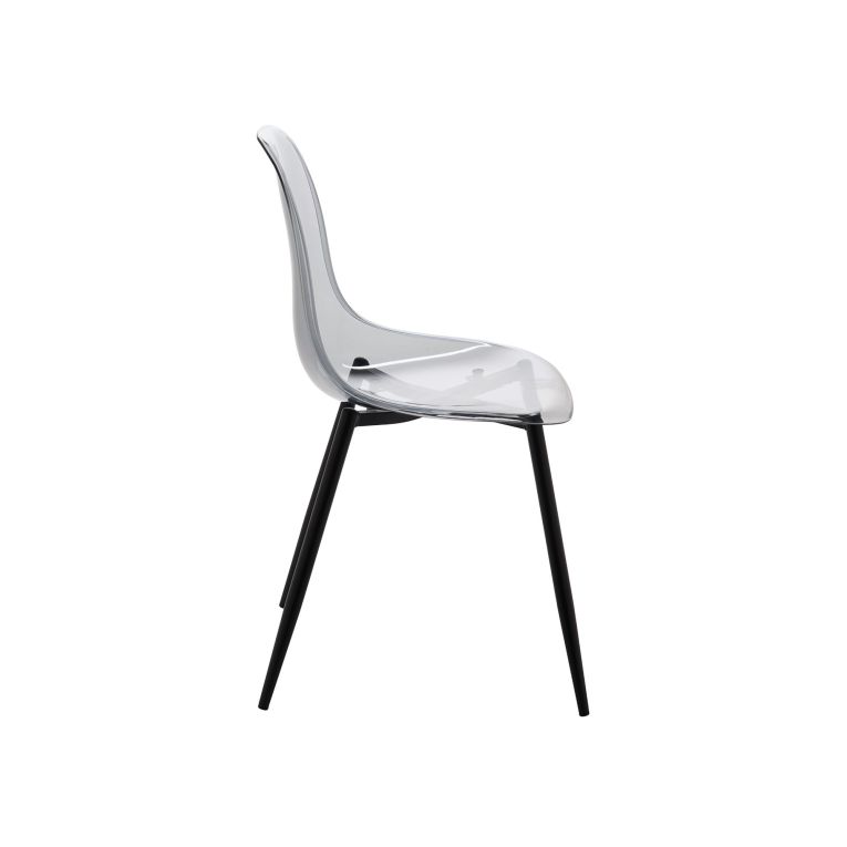 Set di 2 sedie casual in plastica fume - Amstrong