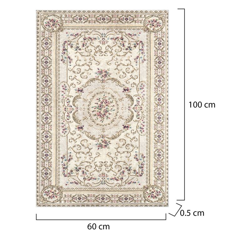 Set di 2 tappeti da bagno Michigan City, 100x60 cm, Eleganza dorata