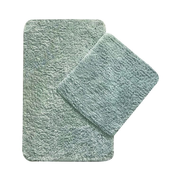 Set di 2 tappeti da bagno Mount Juliet, 100x60 cm, Grigio