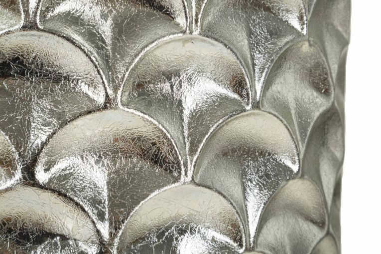 Set di 2 vasi Parana, Complemento d'arredo, Anfora, Accessorio d'arredo, 37x37 h92 cm, Argento