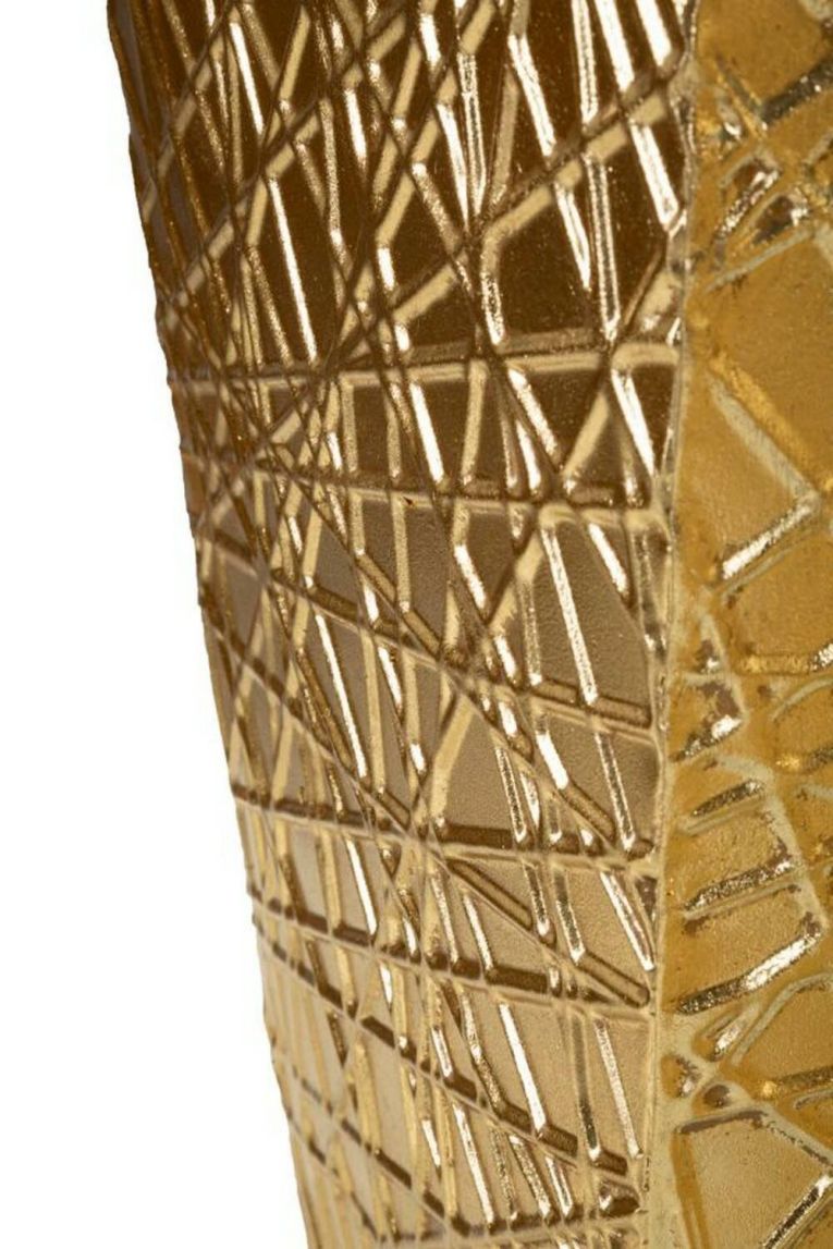 Set di 2 vasi Ritaldi, 34x34 h90 cm, Oro
