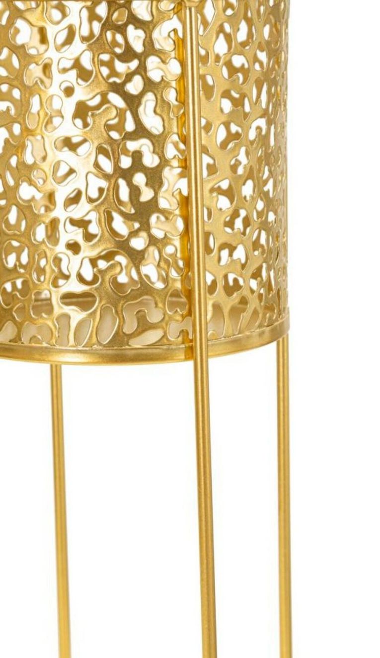 Set di 2 vasi Robert, Oro, 17x17 h46 cm