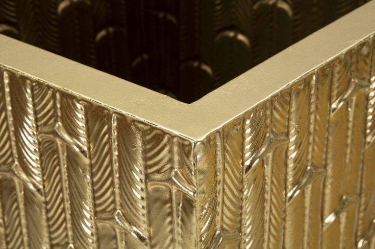 Set di 2 vasi Tirreni, 40x40 h99 cm, Oro