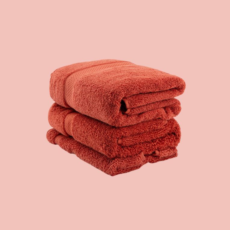 Set di 3 asciugamani Lewiston, 70x140 cm, Rosso