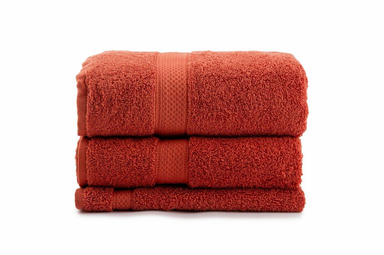 Set di 3 asciugamani Lewiston, 70x140 cm, Rosso