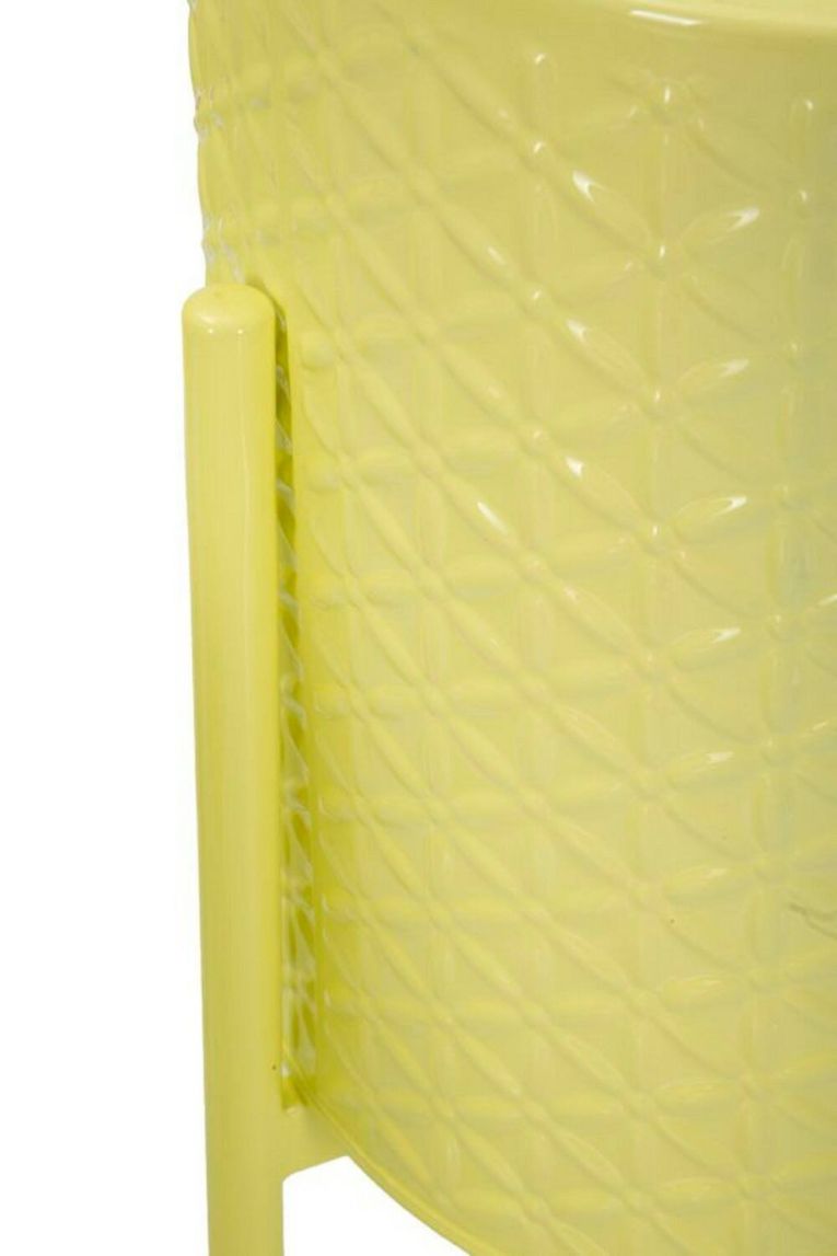 Set di 3 portavasi Buller, Complemento d'arredo, Articolo decorativo, Accessorio d'arredo, 36x36 h57 cm, Giallo
