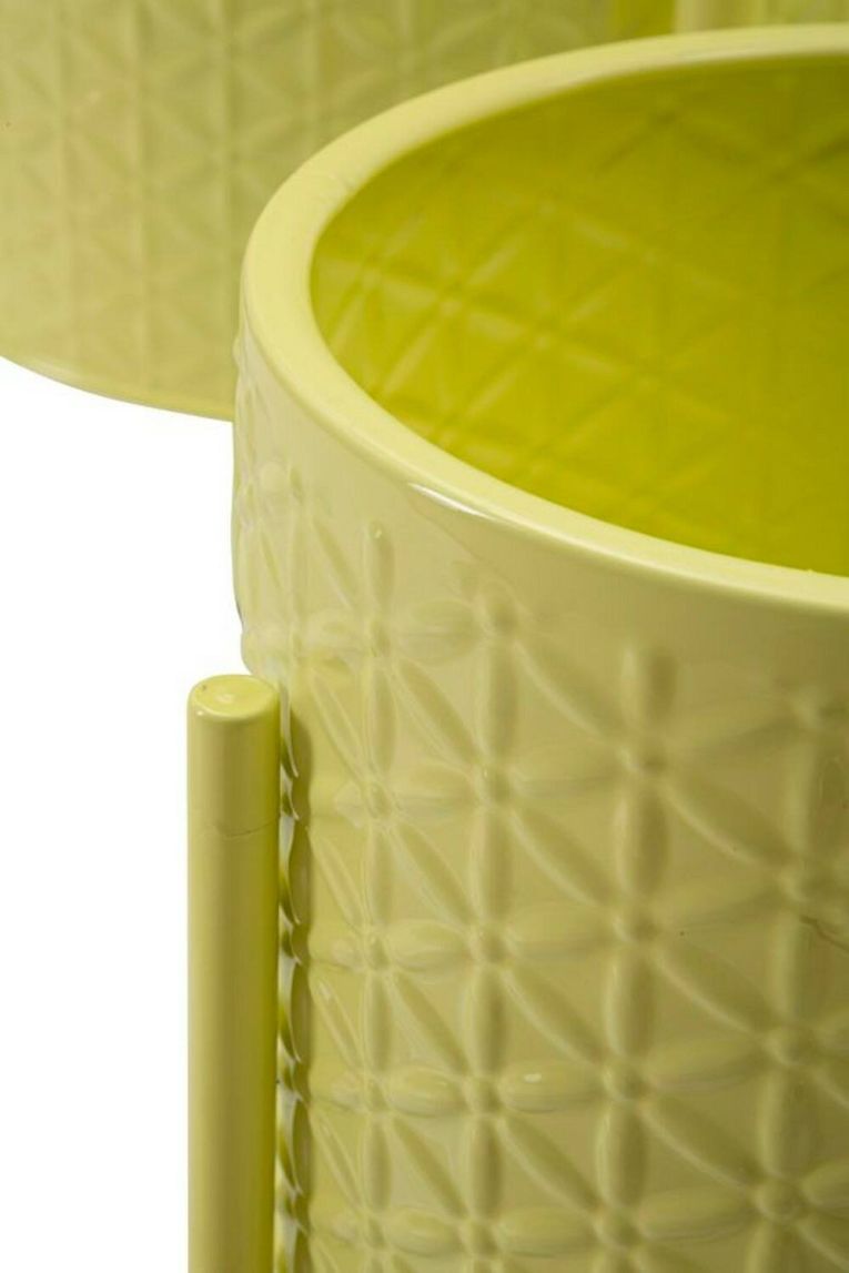 Set di 3 portavasi Cisterna, 36x36 h57 cm, Giallo