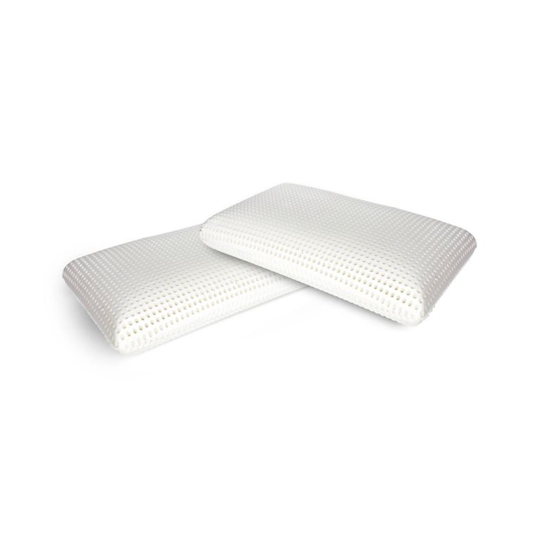 Set di 4 guanciali Cerfoglio, Made in Italy, 70x40 h16 cm, Bianco