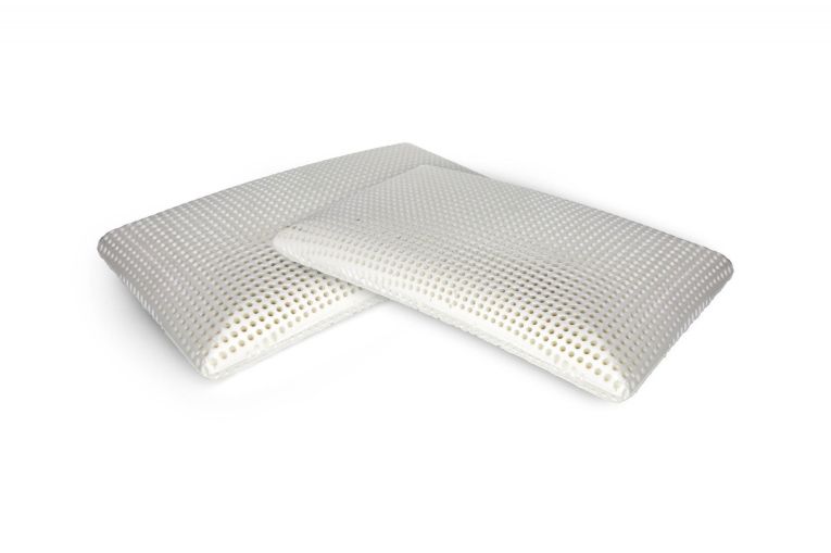 Set di 4 guanciali Citronella, Made in Italy, 70x40 h12 cm, Bianco