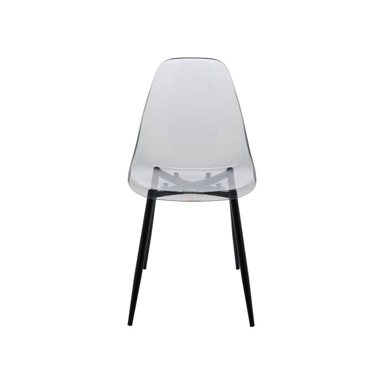Set di 4 sedie design in plastica fume - Amstrong