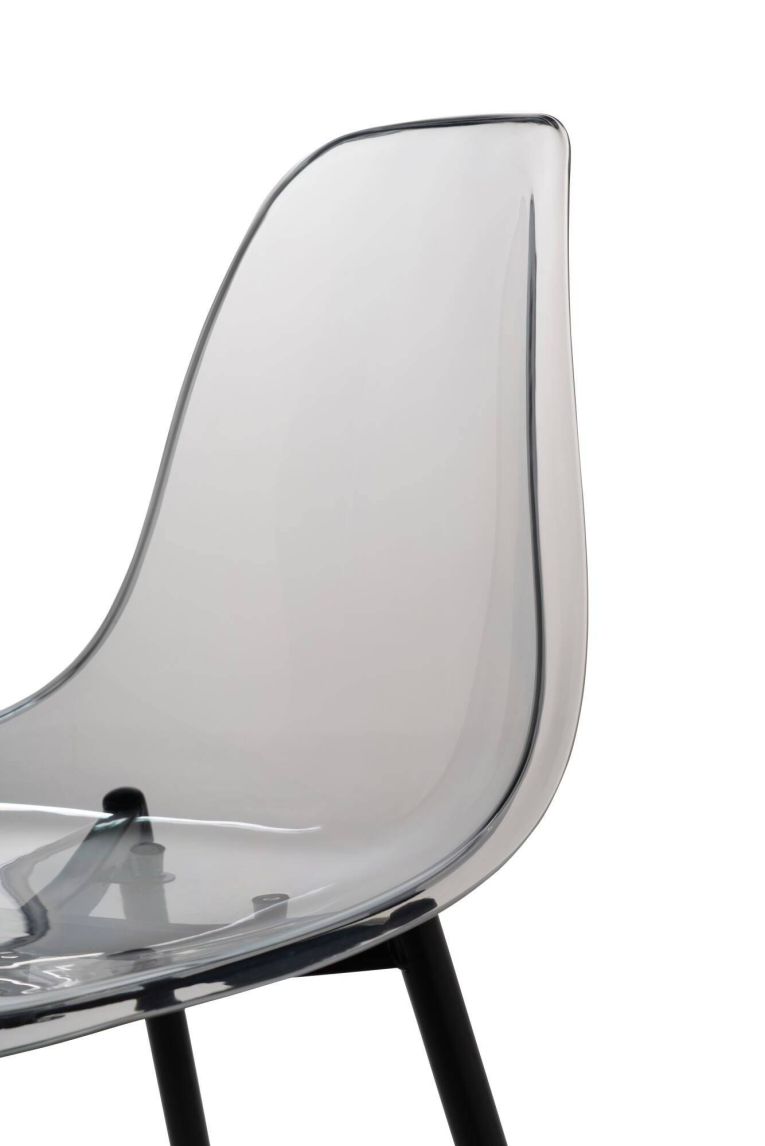 Set di 4 sedie design in plastica fume - Amstrong