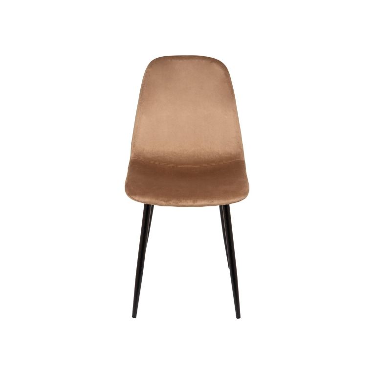 Set di 4 sedie pranzo imbottite in velluto beige - Arter