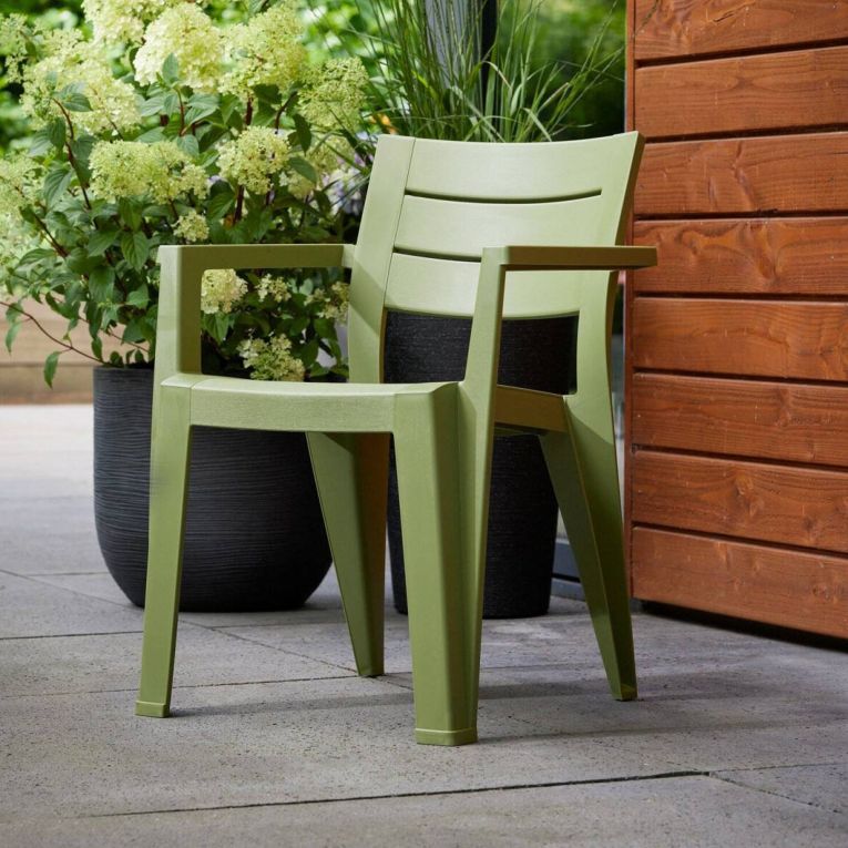Set di 6 sedie da giardino impilabili multicolore - Courtenay