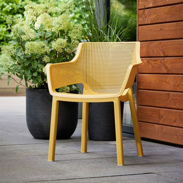 Set di 6 sedie da terrazzo impilabili multicolore - Boisbriand