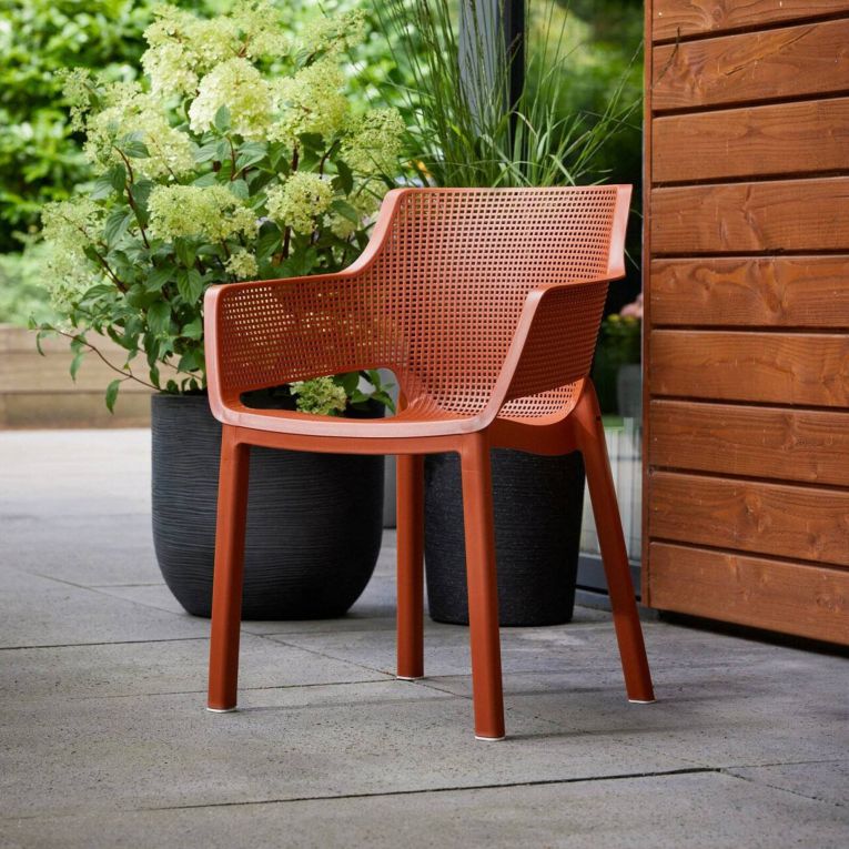 Set di 6 sedie da terrazzo impilabili multicolore - Boisbriand