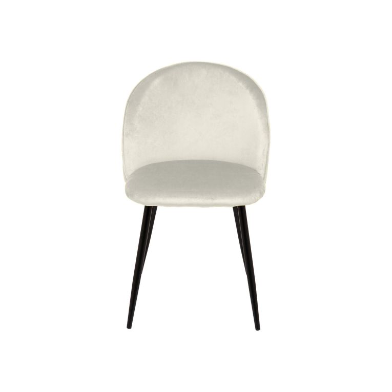 Set di 6 sedie moderne imbottite in velluto panna - Achito