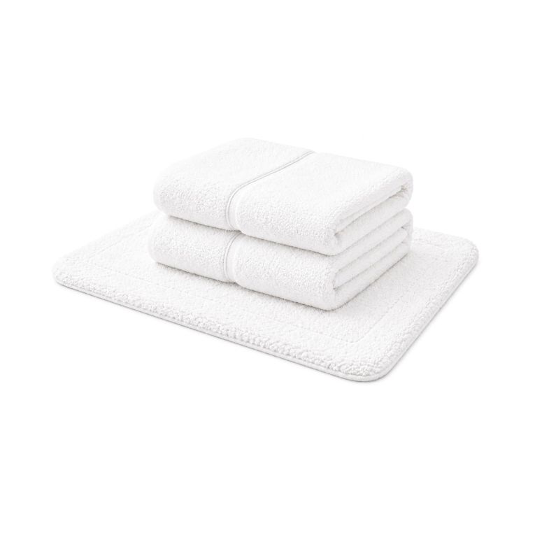 Set di Asciugamani Bianco 100% Puro Cotone set da 2 - Sanenere Luxury