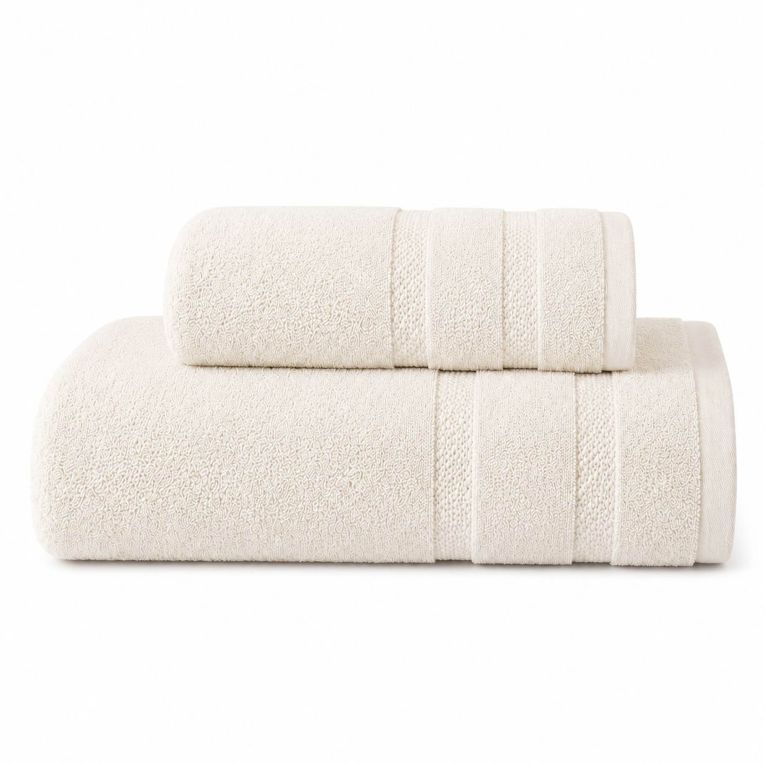 Set di Asciugamani Bianco Crema 100% Cotone Egiziano Pettinato e Mercerizzato set da 15 - Saleneba Luxury