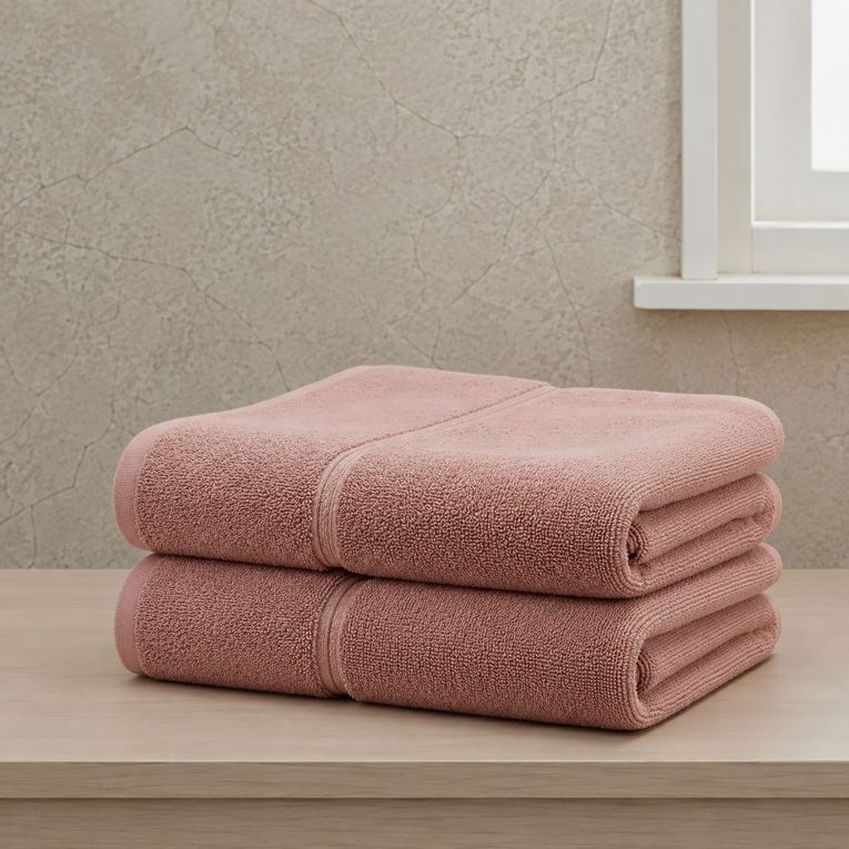 Set di Asciugamani Rosa 100% Puro Cotone set da 2 - Sanonefa Luxury