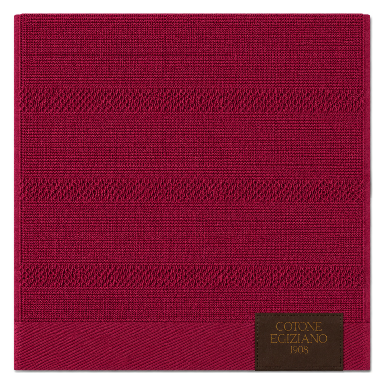 Set di Asciugamani Rosso Porpora 100% Cotone Egiziano Pettinato e Mercerizzato set da 3 - Saleneba Luxury