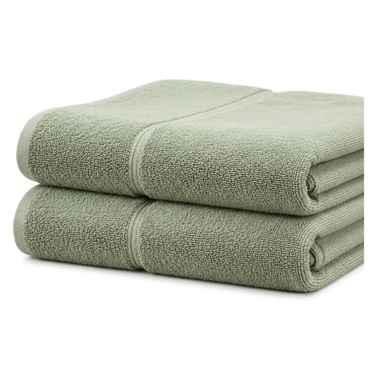 Set di Asciugamani Verde Menta 100% Puro Cotone set da 2 - Sanonefa Luxury