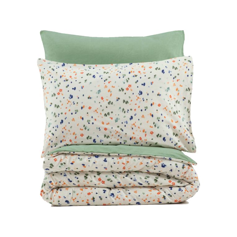 Set di copripiumino matrimoniale e 2 federe Bazetta, 240x220 cm, Misura copricuscini: 60x60 cm
