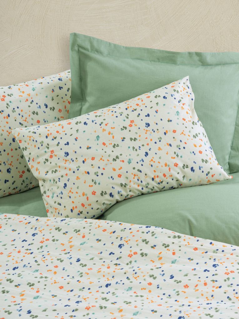 Set di copripiumino matrimoniale e 2 federe Bazetta, 240x220 cm, Misura copricuscini: 60x60 cm