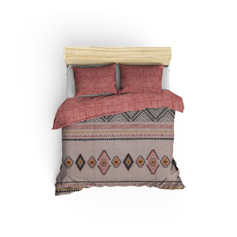 Set di copripiumino matrimoniale e 2 federe Grand River, Multicolore, 260x220 cm