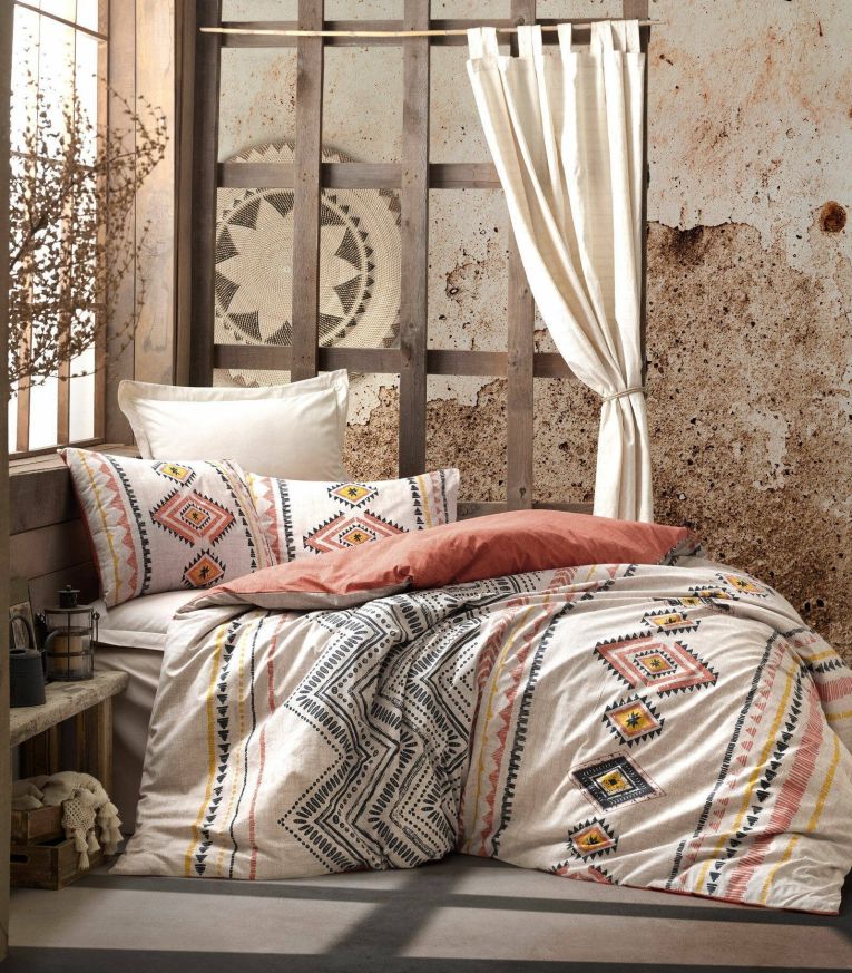 Set di copripiumino matrimoniale e 2 federe Grand River, Multicolore, 260x220 cm