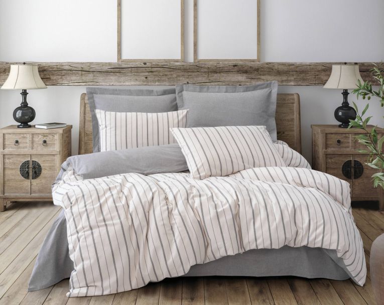 Set di copripiumino matrimoniale e 2 federe Kettering, 200x200 cm, Misura copricuscini: 80x80 cm