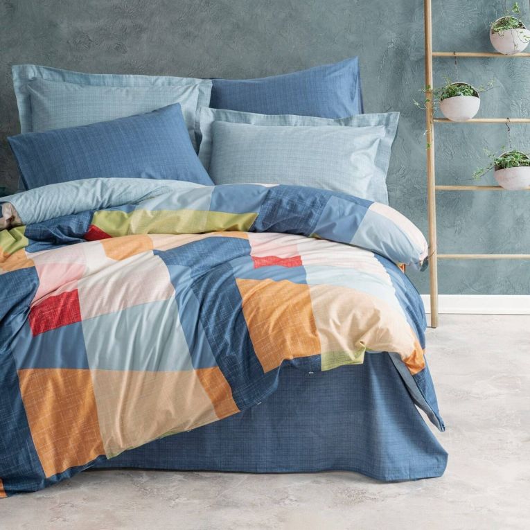 Set di copripiumino matrimoniale e 2 federe Solon, 260x220 cm, Misura copricuscini: 60x60 cm