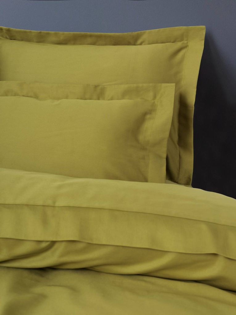 Set di copripiumino matrimoniale e 2 federe Wickliffe, 200x200 cm, Verde