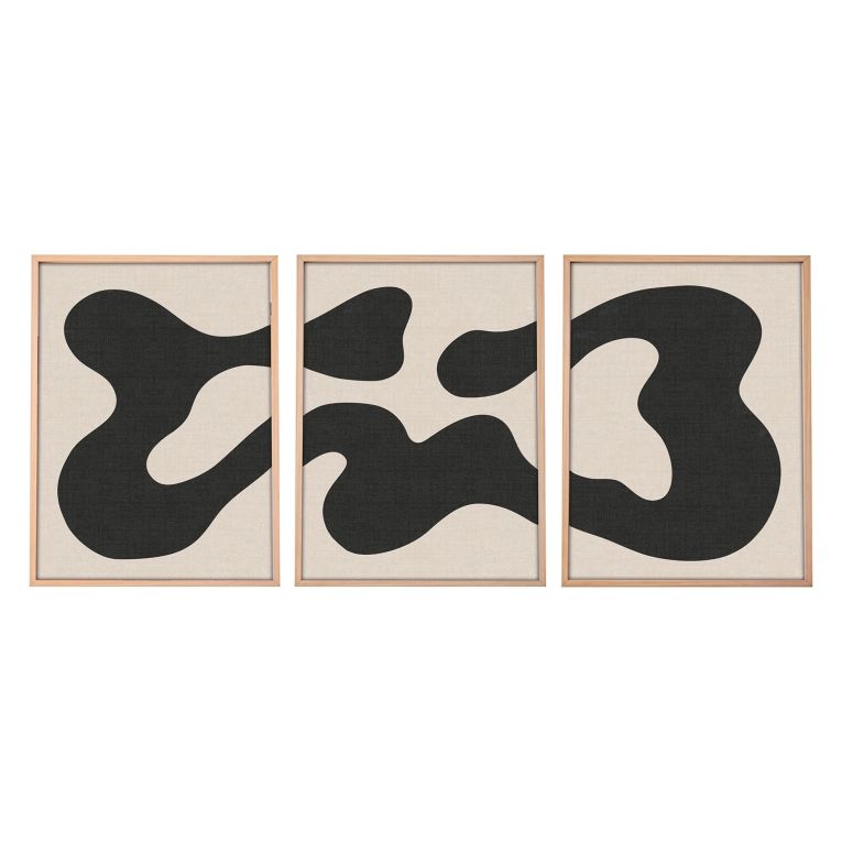 Set di Quadri Multicolore Materiale Struttura in Legno Nobilitato 50x70h cm, - Menire