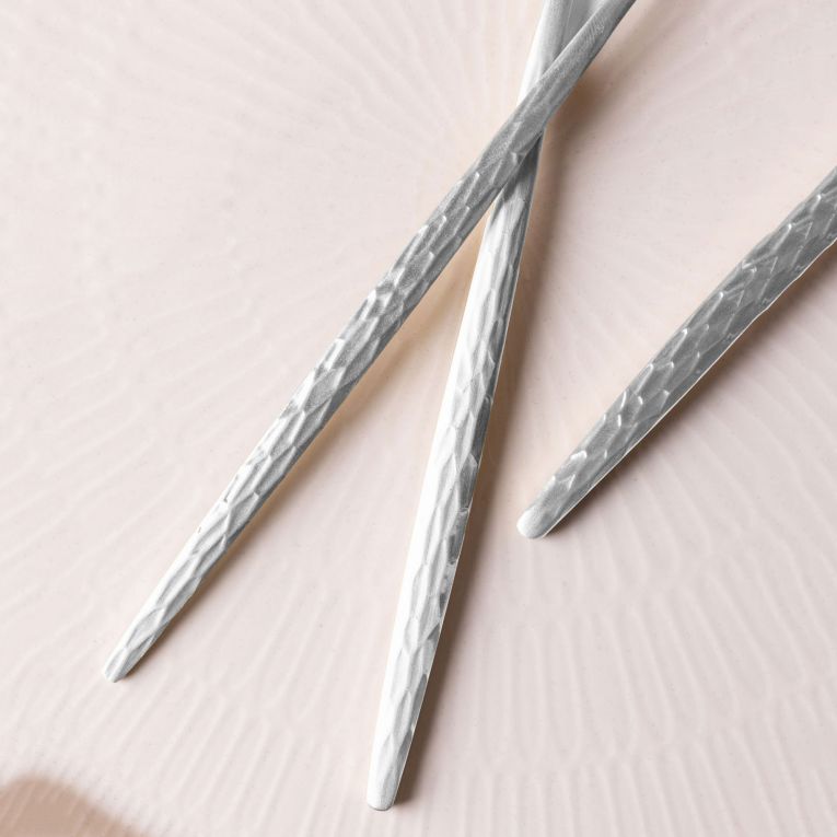 Set Posate Argento Opaco set da 36 Sfumatura Colore Struttura Opaco, Adatto per Lavastoviglie - Nimava