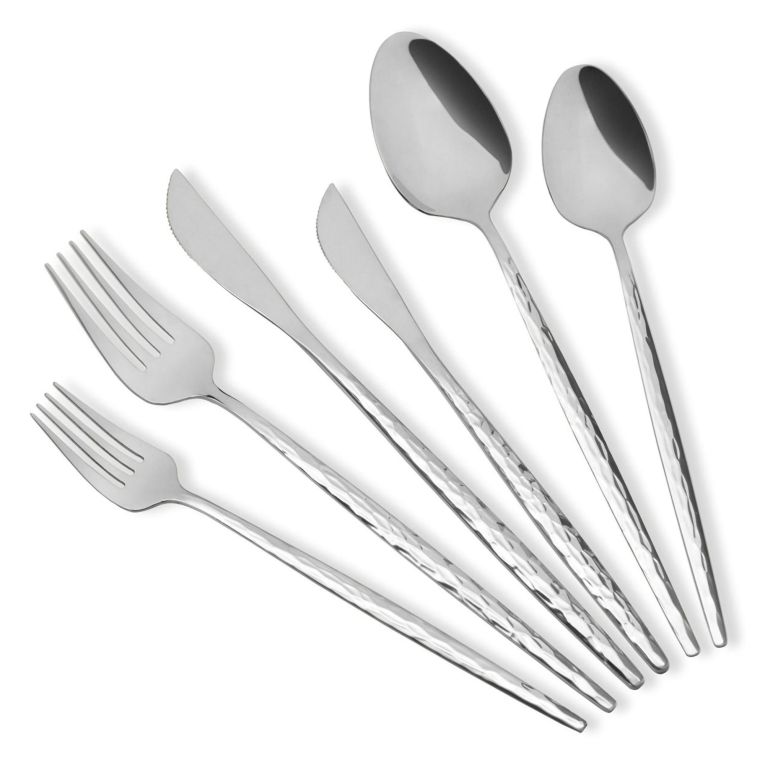 Set Posate Argento set da 36 Adatto per Lavastoviglie, - Nimalapa