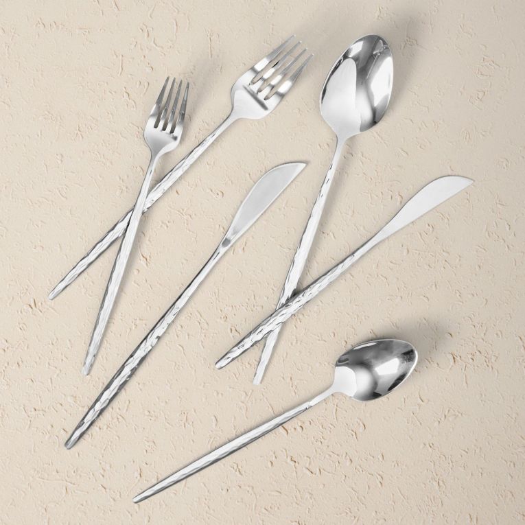 Set Posate Argento set da 36 Adatto per Lavastoviglie, - Nimalapa