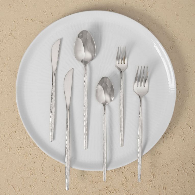 Set Posate Argento set da 36 Adatto per Lavastoviglie, - Nimalapa