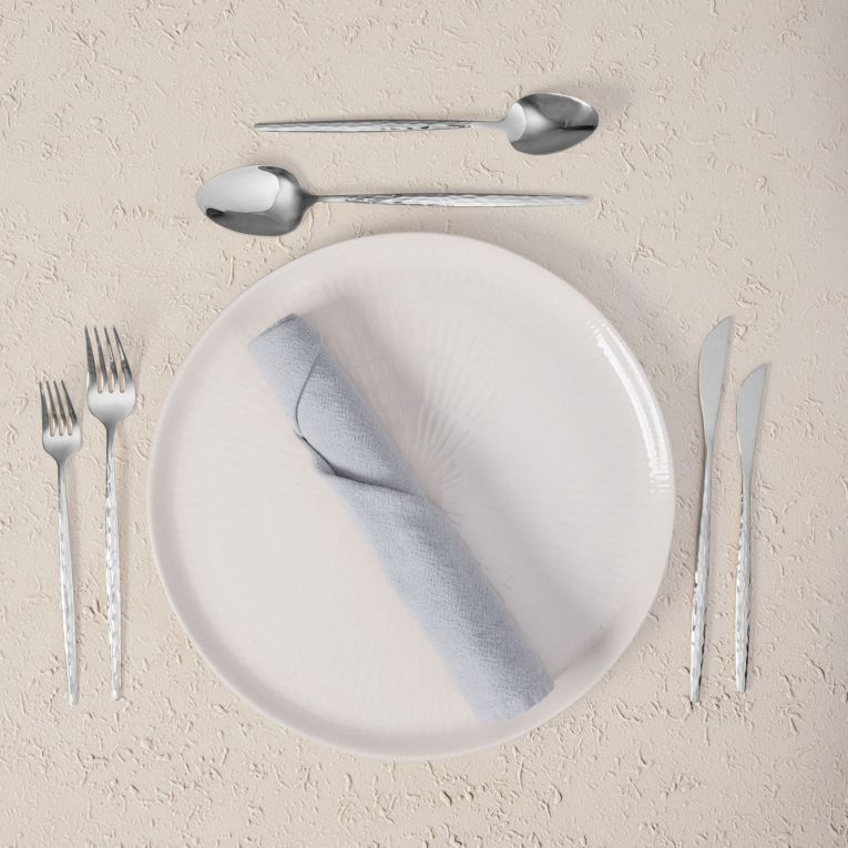 Set Posate Argento set da 36 Adatto per Lavastoviglie, - Nimalapa