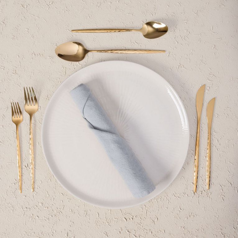 Set Posate oro set da 36 Adatto per Lavastoviglie, - Nimesira