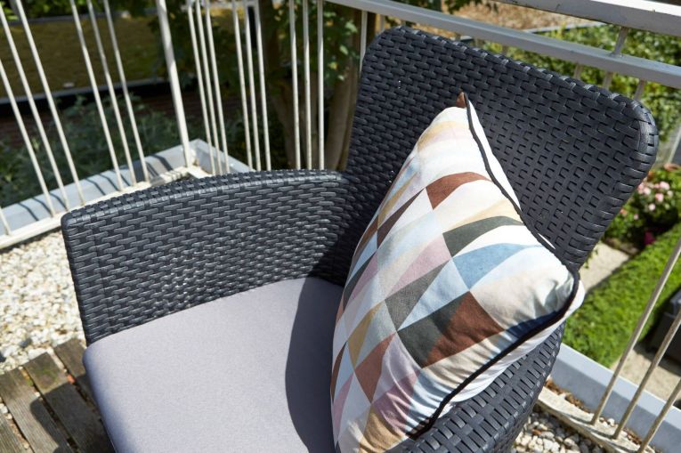 Set salotto balcone 2 poltrone antracite - Brooks