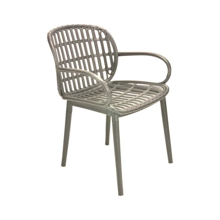 Set salotto da esterno Jurij, Tortora