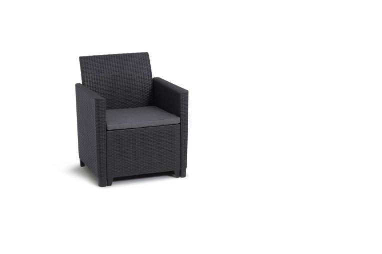 Set salotto da esterno Nepean, 113x65 h74 cm, Antracite