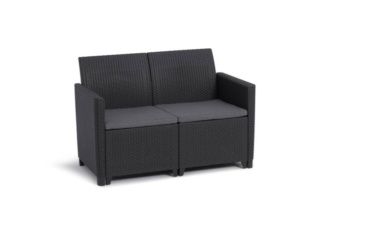 Set salotto da esterno Nepean, 113x65 h74 cm, Antracite